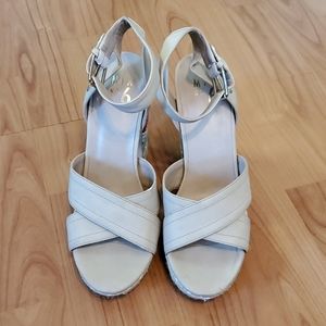 woven platform sandal